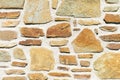 Background of stone wall texture Royalty Free Stock Photo