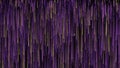 Background of stream of lines and strokes. Motion. Vertical lines move in stream on black background. Distortion in flow