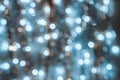 Background of strongly blurred lights of garlands Royalty Free Stock Photo