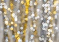Background of strongly blurred lights of garlands Royalty Free Stock Photo