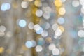 Background of strongly blurred lights of garlands Royalty Free Stock Photo