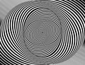 Background in the style of Opt Art. Endless black and white swirling stripes Royalty Free Stock Photo