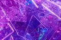 Background in the style of the 80-90s. Real texture of broken glass and drops in bright acid colors.