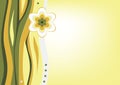 Background with stylized flower