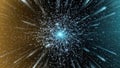 Intricate Particle Swirls in a Tech Inspired Realm