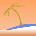 Background of summer in orange, curve 059 Royalty Free Stock Photo