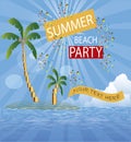 Background Surf sommer party island