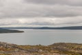 Background of the surroundings of the Barents Sea. musta tunturi