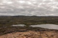 Background of the surroundings of the Barents Sea. musta tunturi Royalty Free Stock Photo