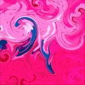 Background with swirling waves of pink