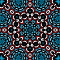 Background with a symmetrical colorful pattern, indian pattern, oriental pattern Royalty Free Stock Photo