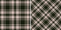 Background tartan seamless. Pattern plaid fabric. Vector textile texture check Royalty Free Stock Photo