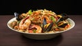 background tasty seafood food savory