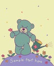 Background with teddy bear