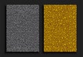 Silver and gold sequin, sparkle, glitter posters