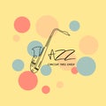 background template poster jazz music