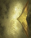 Background for text with gold. Element for design. Template for design. copy space for ad brochure or announcement invitation, abs Royalty Free Stock Photo