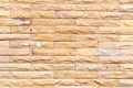 Background texture abstract pattern light yellow orange grunge brick wall stand out for stone tile block painted in wallpaper. Royalty Free Stock Photo