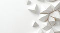 The background of this texture is an abstract white geometric polygonal pattern Royalty Free Stock Photo