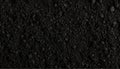 Background texture of black finely ground soil