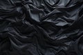 Background, texture, black wrinkled fabric. Background for the site. AI generative Royalty Free Stock Photo