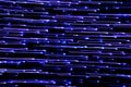 Background, texture, blue, purple, violet bright abstract lines, stripes and spots on a black background, neon, space, mystery Royalty Free Stock Photo