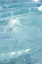 Background image of transparency blue ice pan in stacked layer Royalty Free Stock Photo