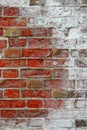 Background texture of brick wall covered with salt Royalty Free Stock Photo