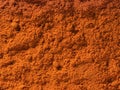 Background texture of chili pepper powder spice used as a spice in cooking.