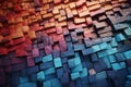 Background, texture, colorful bricks. Background for the site, application. AI generative Royalty Free Stock Photo