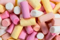 Background, texture of colorful marshmallows. Royalty Free Stock Photo