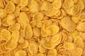 Background and texture of corn flakes. Top view Royalty Free Stock Photo