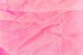 Background, texture of crumpled pink silk fabric Royalty Free Stock Photo