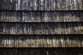 Detail of the old shingle roof Royalty Free Stock Photo