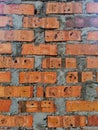 Background texture of dried clay bricks wall. Royalty Free Stock Photo