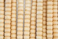 Background texture of empty ice cream wafer cups