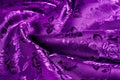 background texture fabric silk dark lilac with a pattern With th Royalty Free Stock Photo