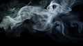 Background texture in the form of smoke,Abstract gray background in the form of a swirling fog,AI generated Royalty Free Stock Photo