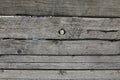 Old wooden fence gray horizontal boards. natural wood for use as background or wallpaper Royalty Free Stock Photo