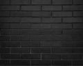 Background, texture gray, black brick wall. Dark brick wall for wallpaper