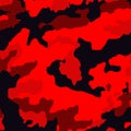 Background texture military khaki red black camouflage - Vector Royalty Free Stock Photo