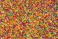 Background texture of multicolored foam balls
