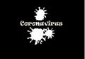 Background texture: new coronavirus. The inscription