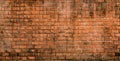 Background and texture of old decorative red brick wall fence Royalty Free Stock Photo