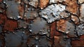 Background. Texture of old rusting metal, iron, steel. Royalty Free Stock Photo