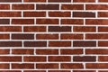 Background texture of old Victorian bricks and mortar. Dark red bricks wall with white seam. new brick wall texture Royalty Free Stock Photo