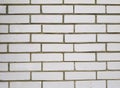 Background texture of a old white brick wall. Royalty Free Stock Photo