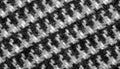 Background texture, pattern. The fabric is thick, warm with a checkered pattern, gray black. This is an unforgettable encounter Royalty Free Stock Photo