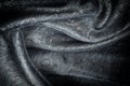 Background texture, pattern. Gray Paisley Silk Jacquard is an in