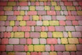 Background texture, paved street. Paving stones.